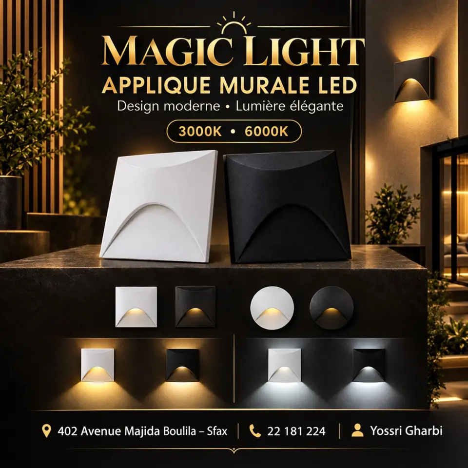 Applique murale LED 3000K / 6000K
