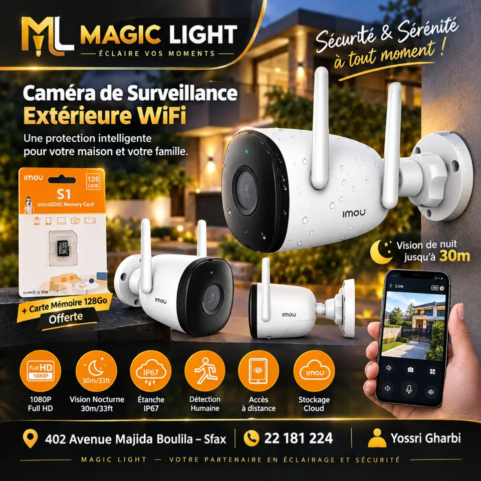 Caméra extérieure Wi‑Fi IMOU